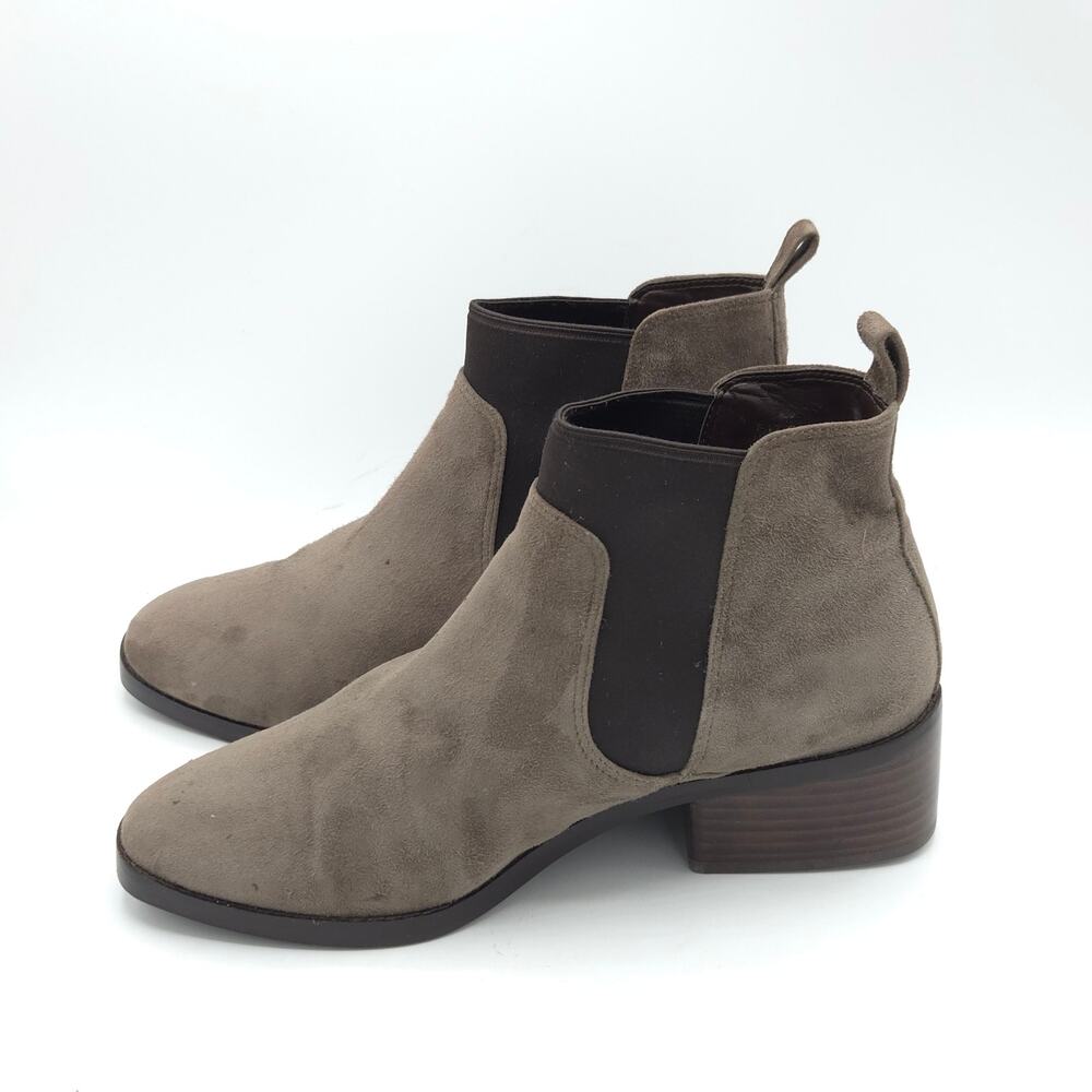 Cole Haan Womens Osteen Boot Chelsea Bootie Biege  Suede Block Heel size 8.5 - Picture 4 of 9